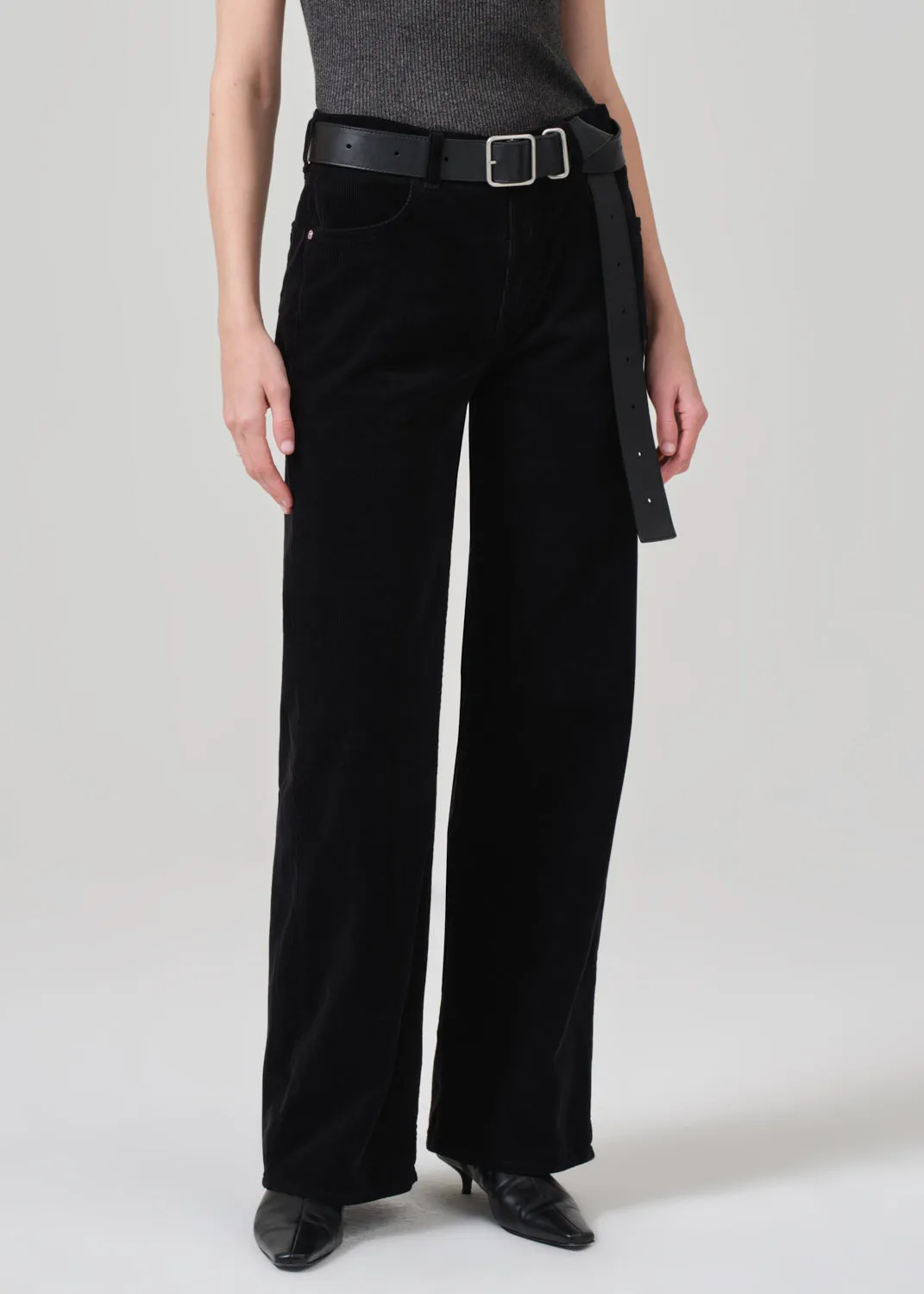Annina High Rise Wide Leg 30" Corduroy in Black sold by Citizens Of Humanity product image thumbnail 4