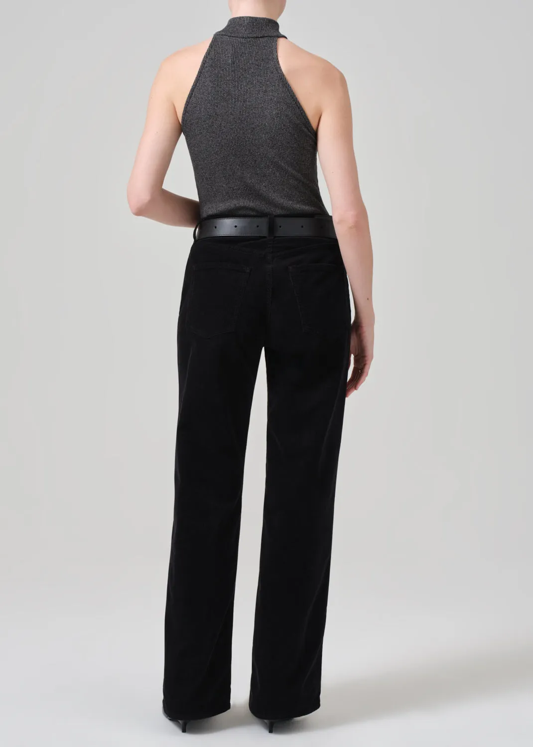 Annina High Rise Wide Leg 30" Corduroy in Black sold by Citizens Of Humanity product image thumbnail 2