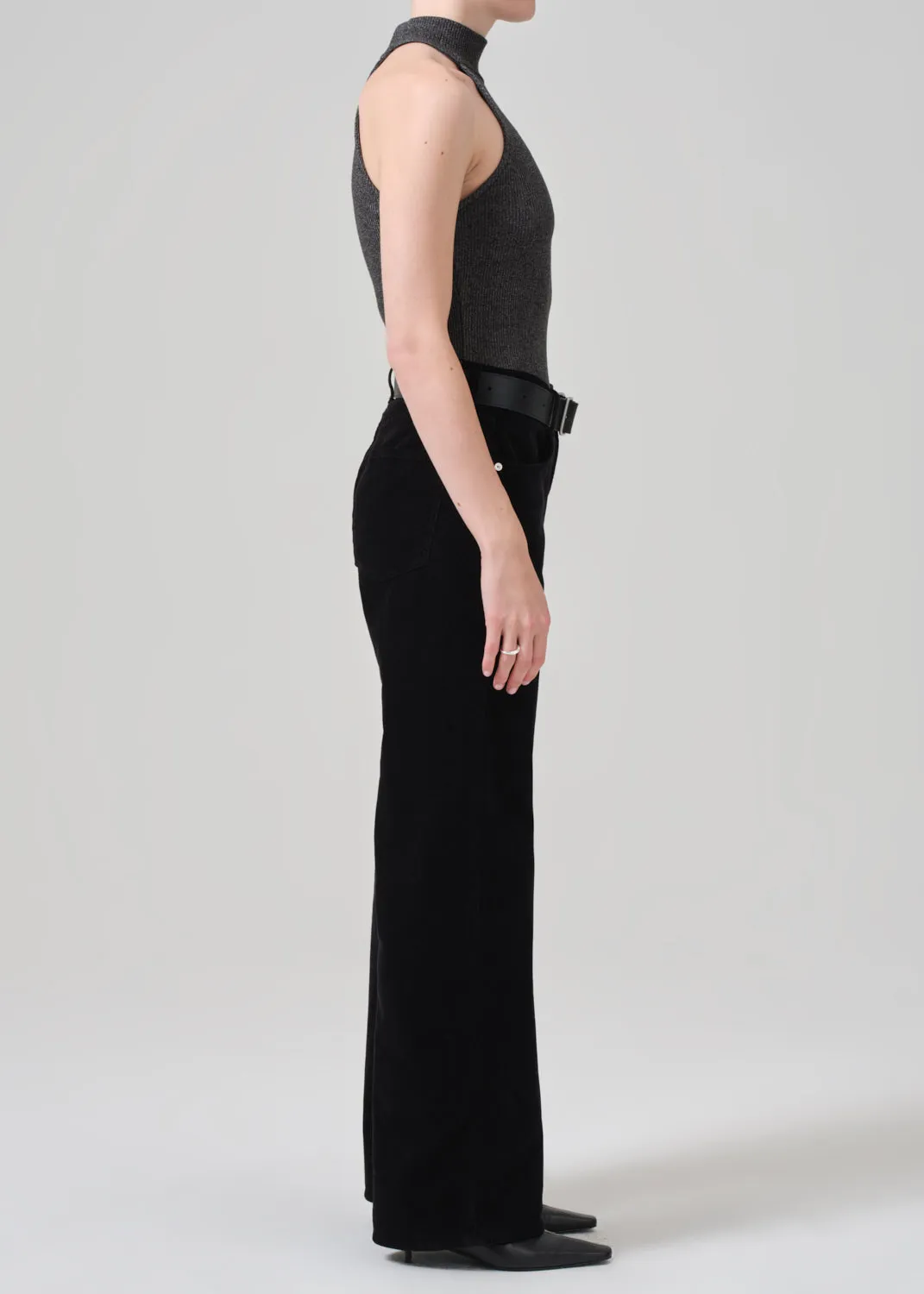 Annina High Rise Wide Leg 30" Corduroy in Black sold by Citizens Of Humanity product image thumbnail 3