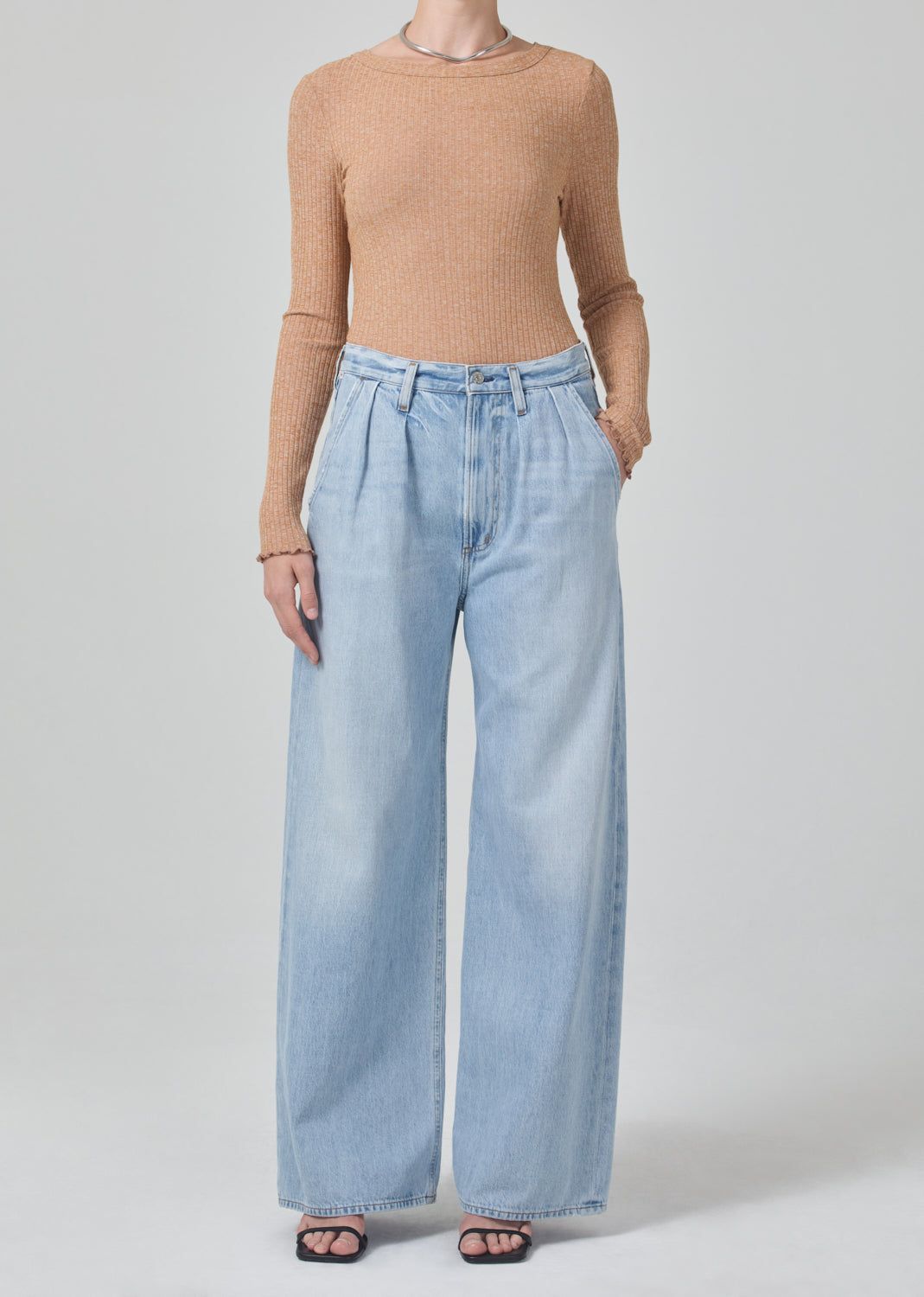 Maritzy Pleated Trouser - H Pocket in Copen sold by Citizens Of Humanity