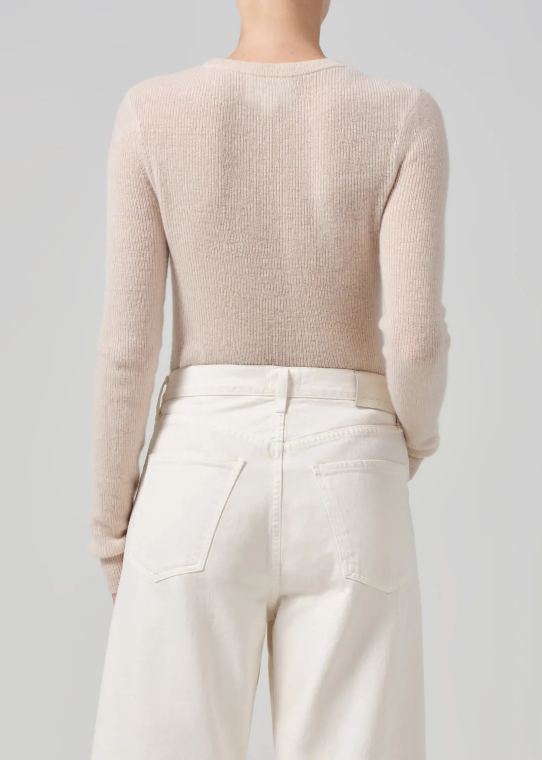 Alessia Crewneck Sweater in Cream sold by Citizens Of Humanity product image thumbnail 3