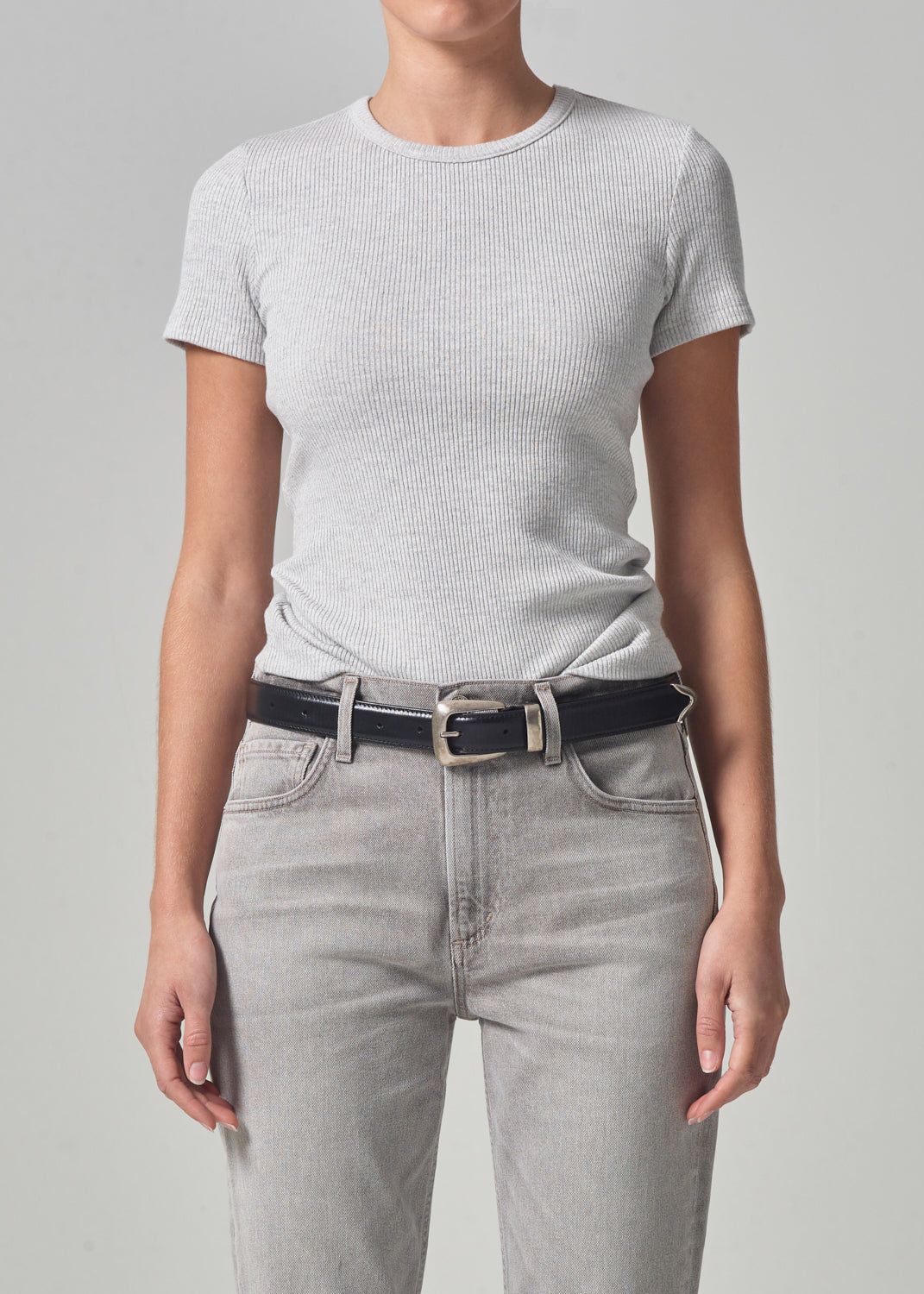 Bree Baby Tee in Heather Grey sold by Citizens Of Humanity