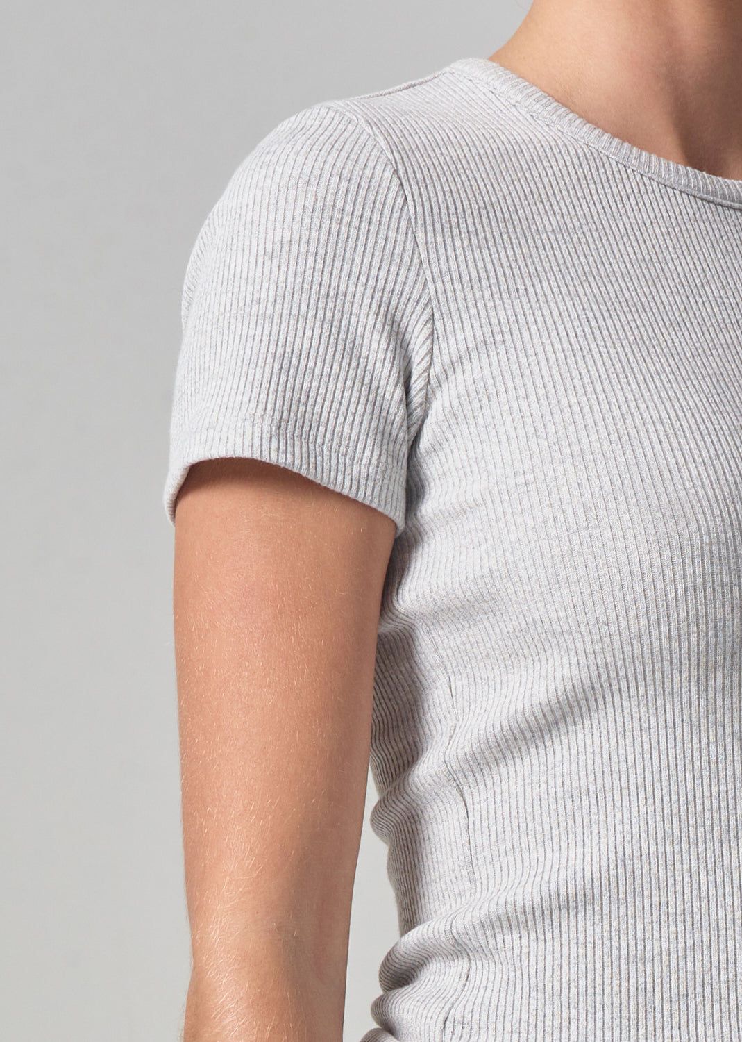 Bree Baby Tee in Heather Grey sold by Citizens Of Humanity product image thumbnail 4