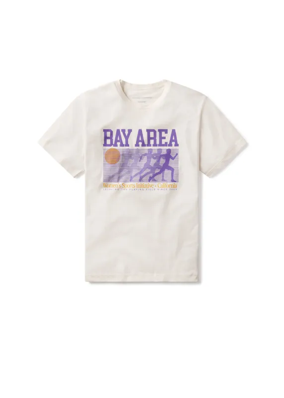 Bay Area Women's Sports Initiative Tee in Cream made by Citizens Of Humanity