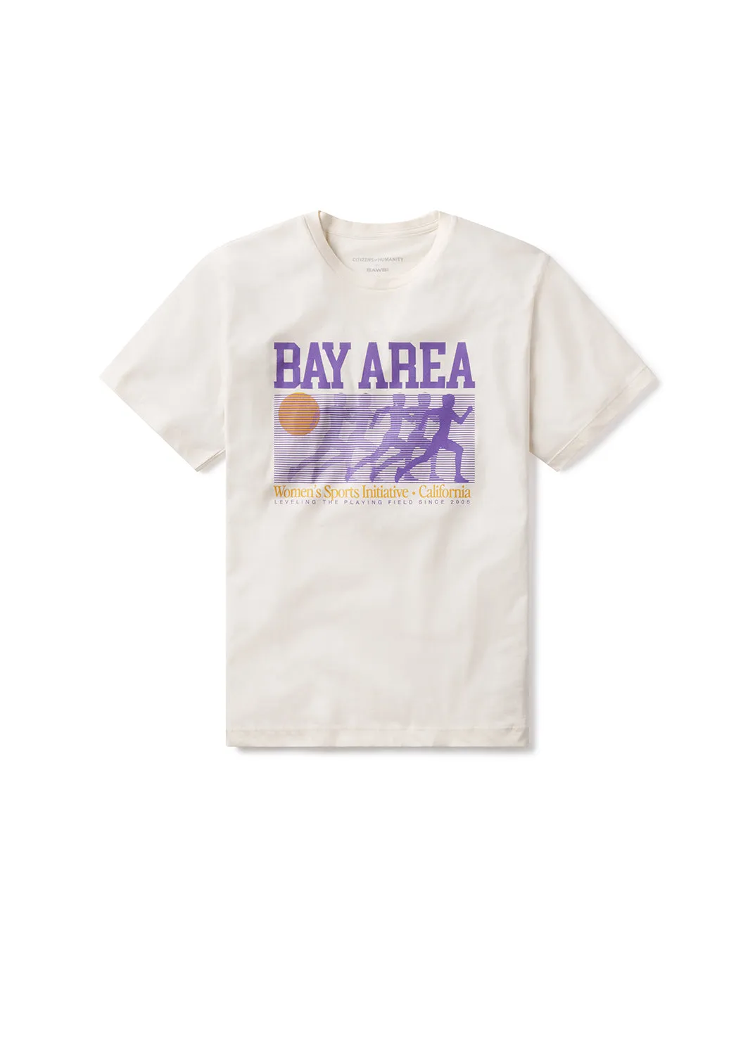 Bay Area Women's Sports Initiative Tee in Cream sold by Citizens Of Humanity