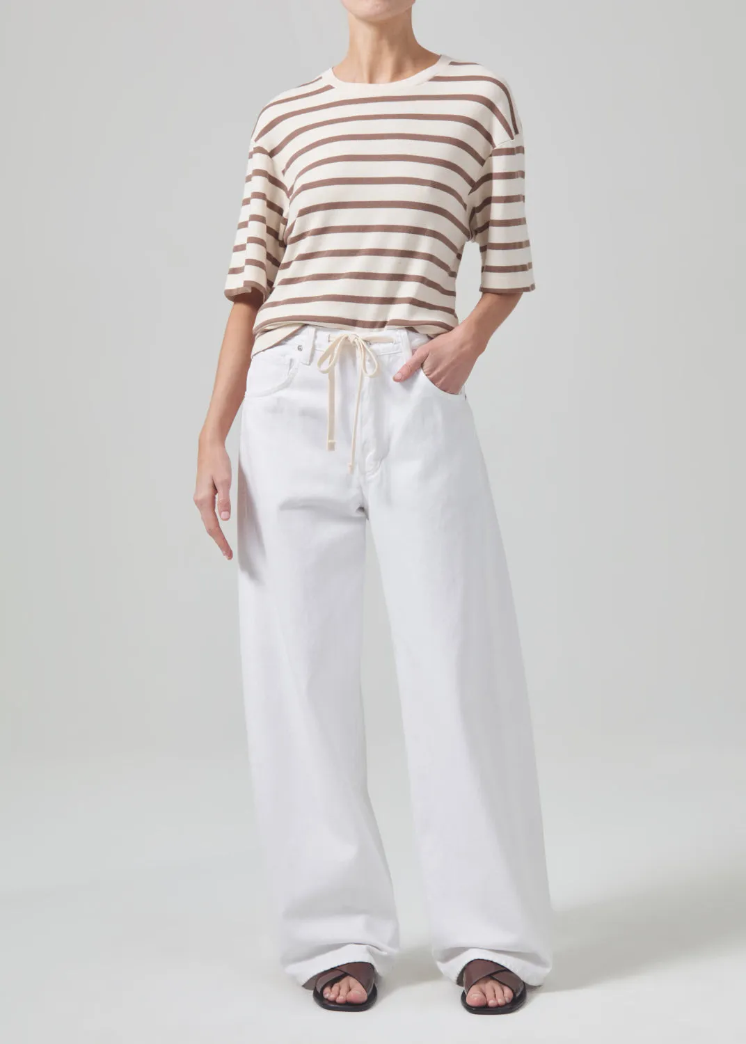 Goldie Tee in Ginger Stripe sold by Citizens Of Humanity product image thumbnail 5