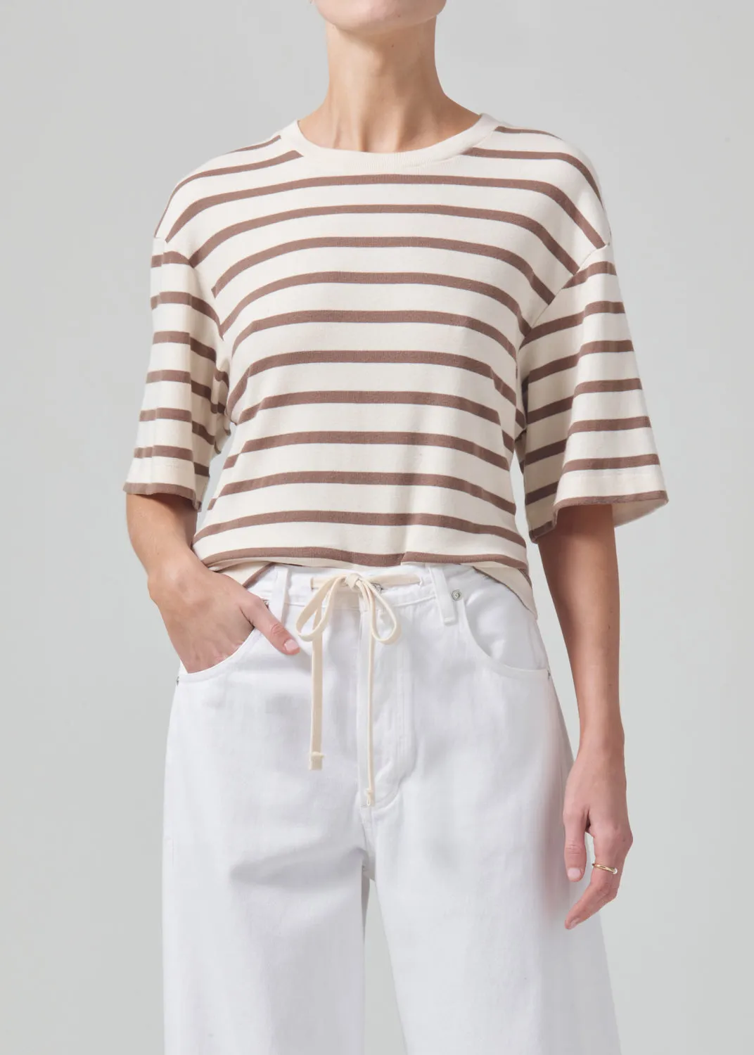 Goldie Tee in Ginger Stripe sold by Citizens Of Humanity