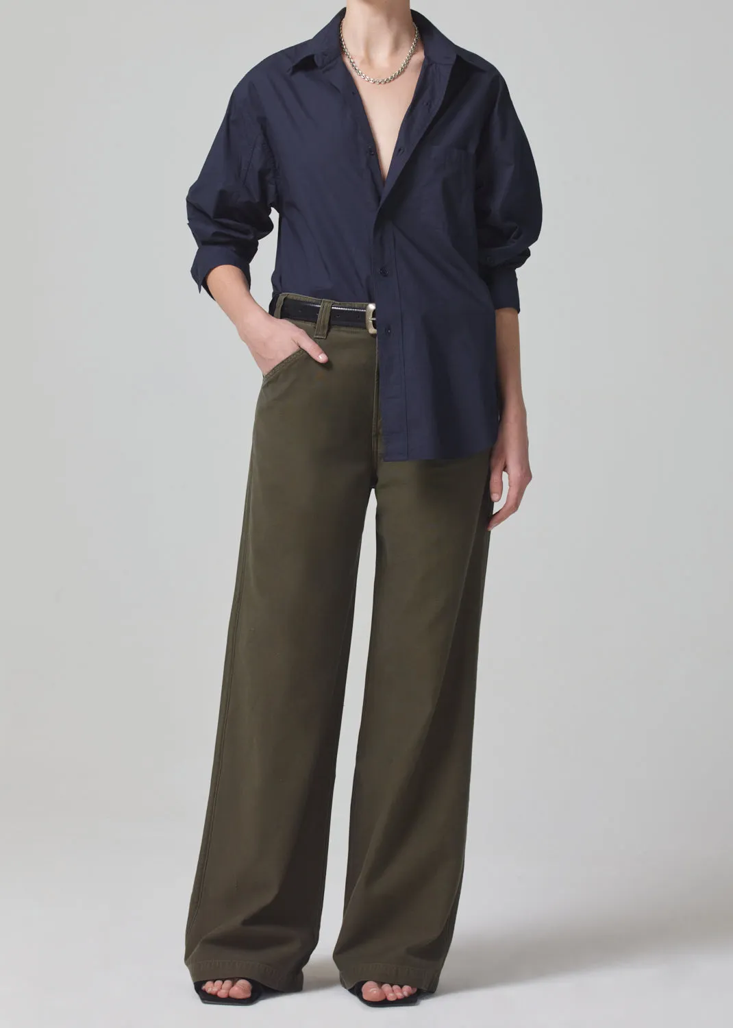 Paloma Utility Trouser in Tea Leaf sold by Citizens Of Humanity