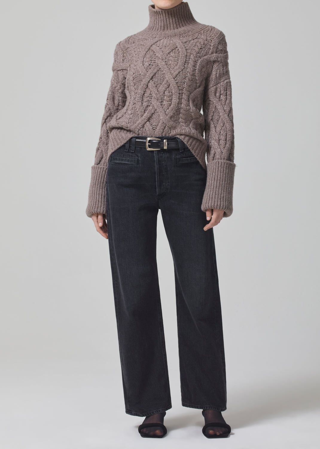 Zola Aran Turtleneck in Wheat sold by Citizens Of Humanity product image thumbnail 5