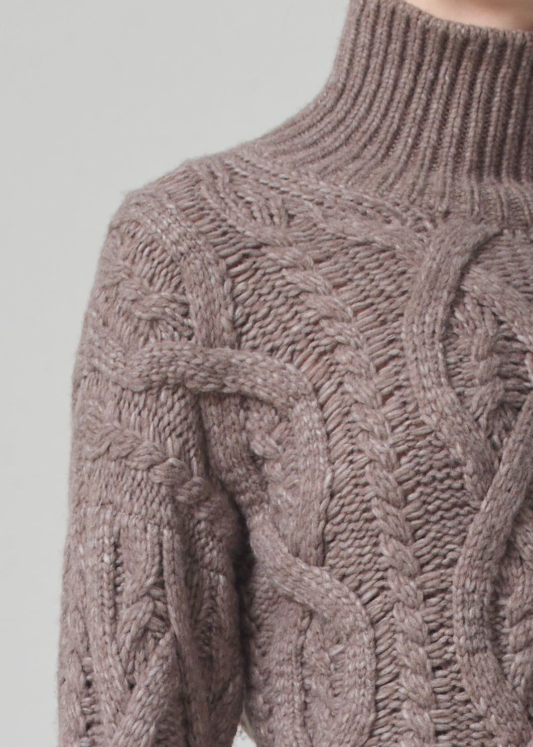 Zola Aran Turtleneck in Wheat sold by Citizens Of Humanity product image thumbnail 4
