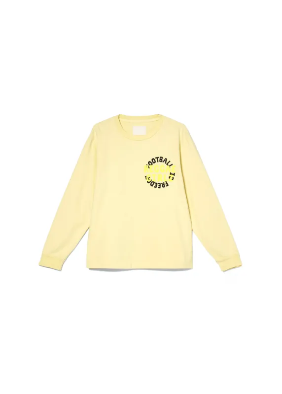 Reggae Girlz Unisex Long Sleeve Tee in Lemon sold by Citizens Of Humanity