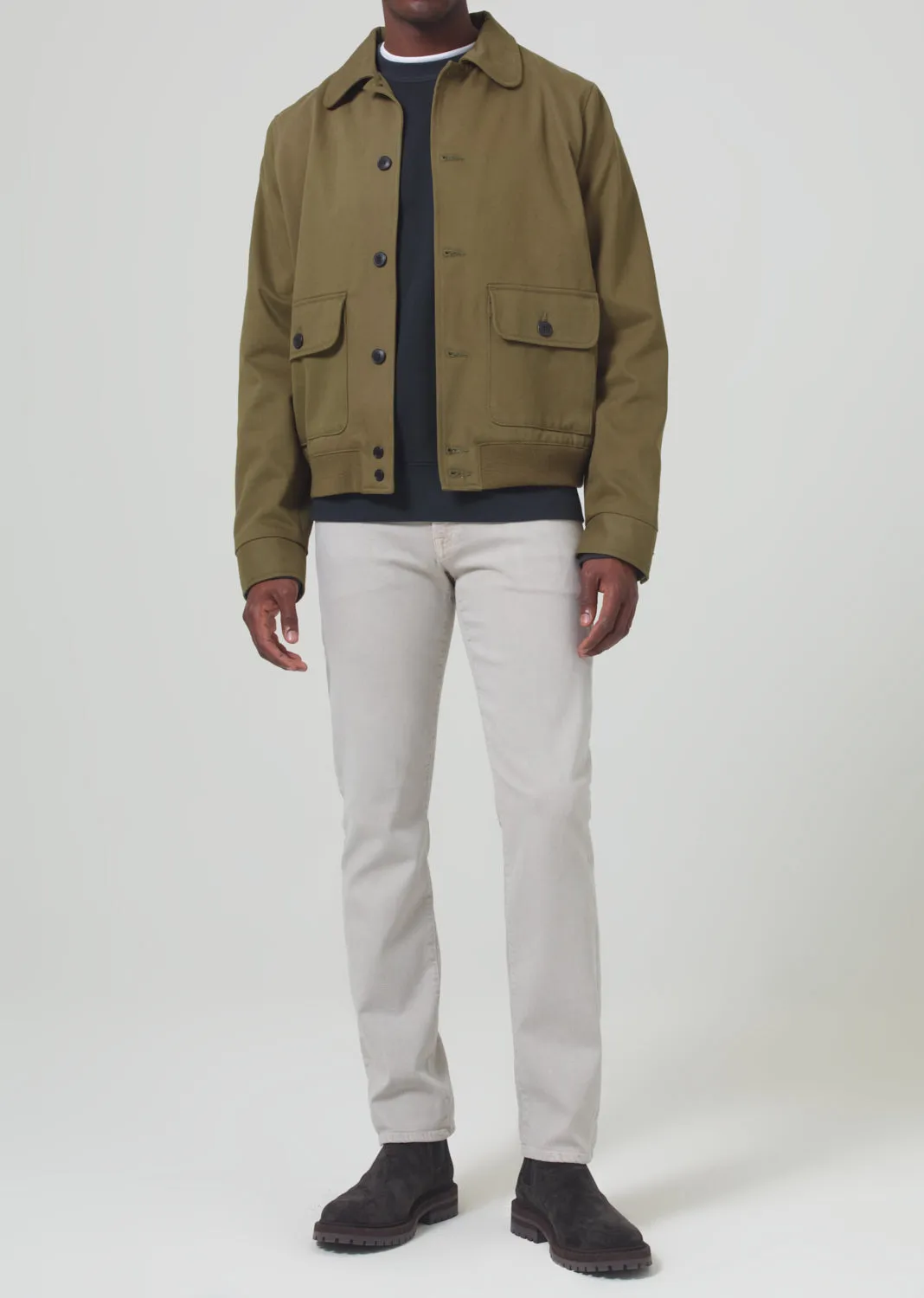 Gage Slim Straight Soft Weft in Gris sold by Citizens Of Humanity product image thumbnail 2