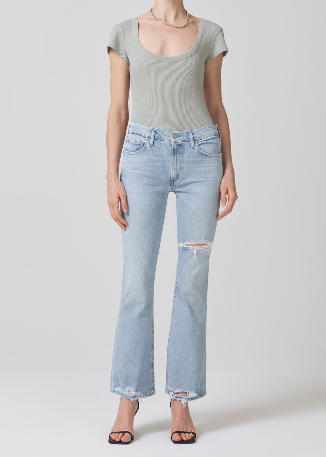 Lima Scoop Neck Tee in Andes sold by Citizens Of Humanity product image thumbnail 5