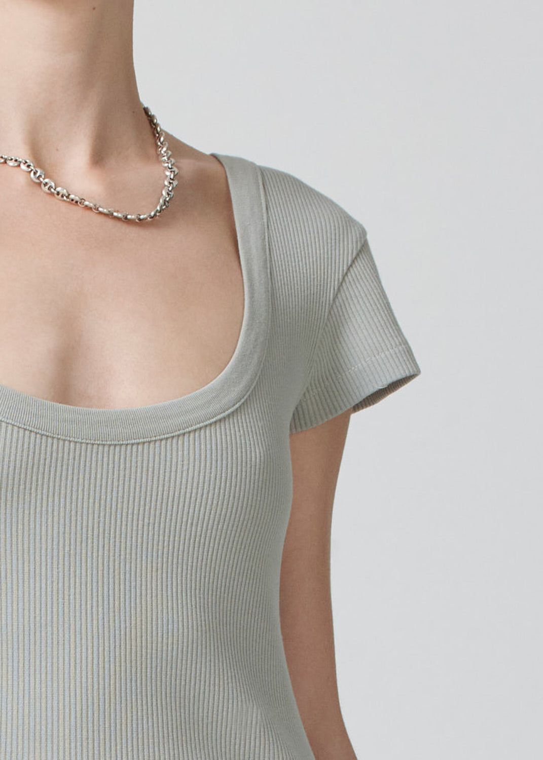 Lima Scoop Neck Tee in Andes sold by Citizens Of Humanity product image thumbnail 4