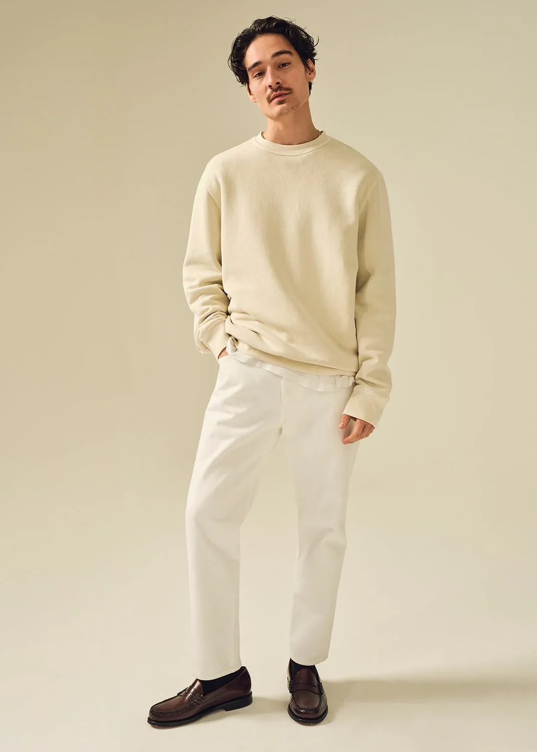 Finn Relaxed Taper Archive in Chalk sold by Citizens Of Humanity