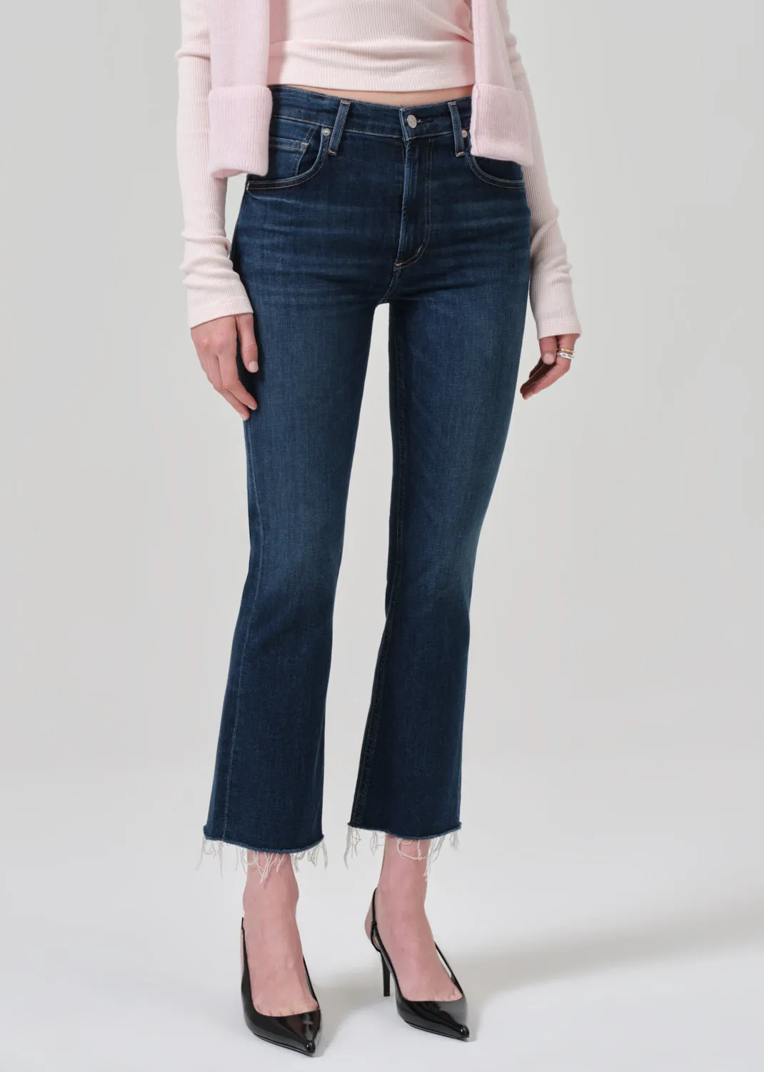 Isola Mid Rise Cropped Boot in Baltic sold by Citizens Of Humanity product image thumbnail 4