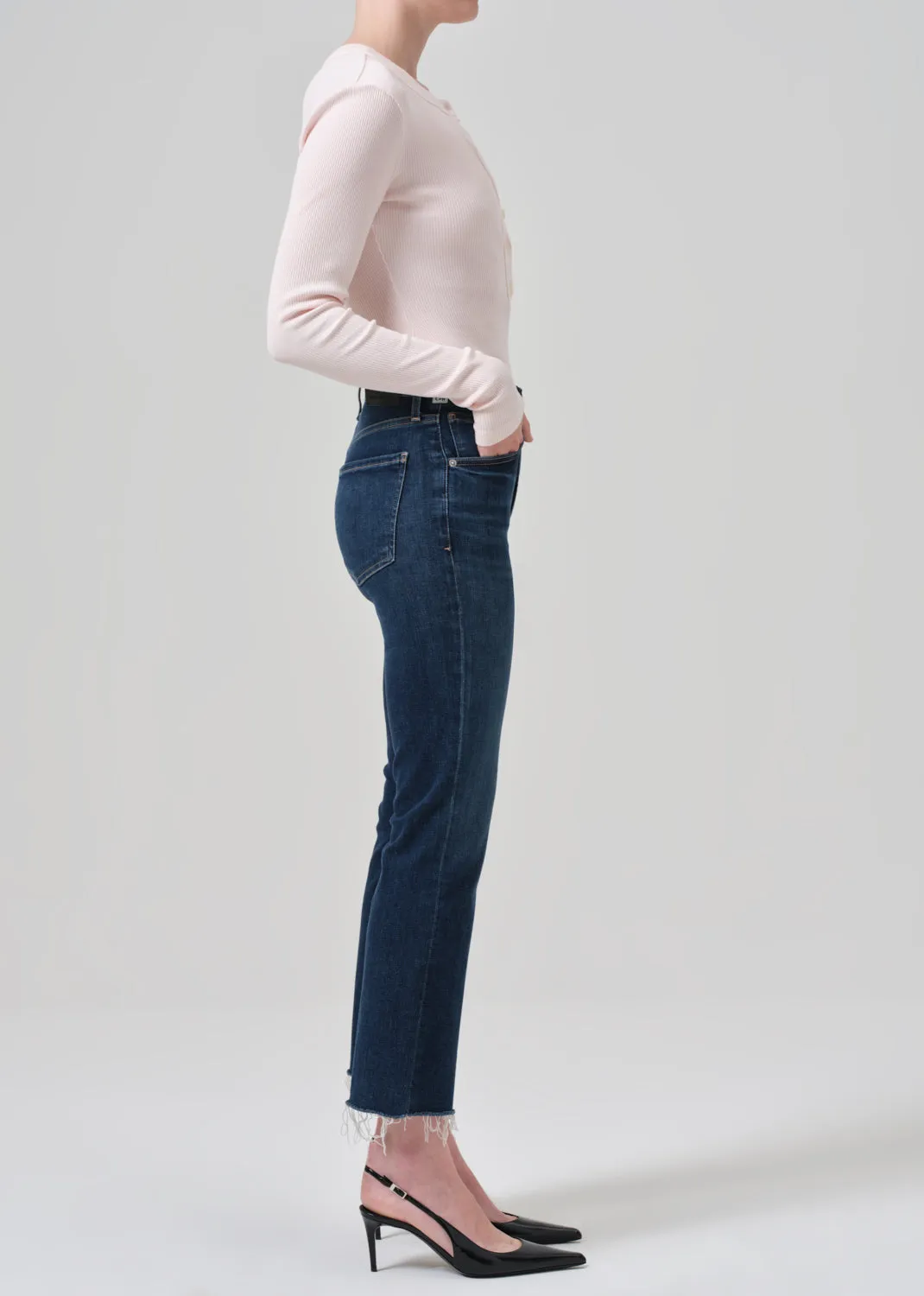 Isola Mid Rise Cropped Boot in Baltic sold by Citizens Of Humanity product image thumbnail 3