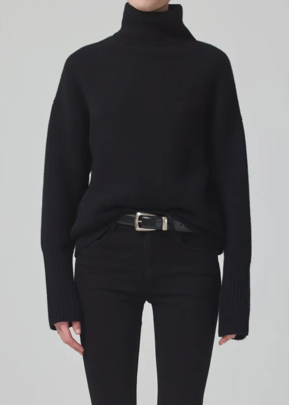 Luca Turtleneck in Black sold by Citizens Of Humanity
