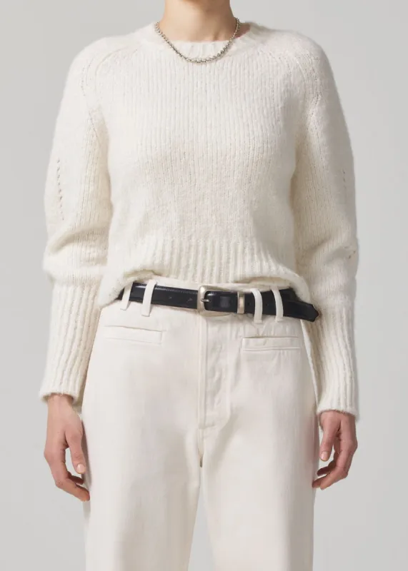 Edie Crewneck in Balm sold by Citizens Of Humanity