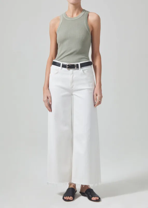 Lyra Wide Leg Crop in White sold by Citizens Of Humanity