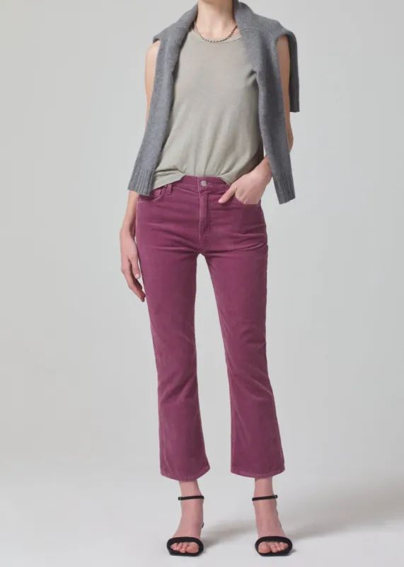 Isola Mid Rise Cropped Boot Corduroy in Posey sold by Citizens Of Humanity