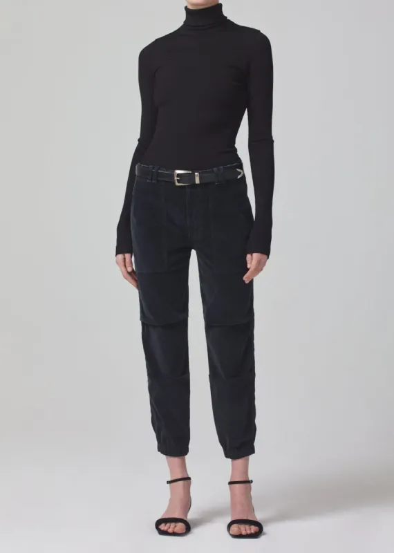 Agni Utility Trouser Corduroy in Washed Charcoal sold by Citizens Of Humanity
