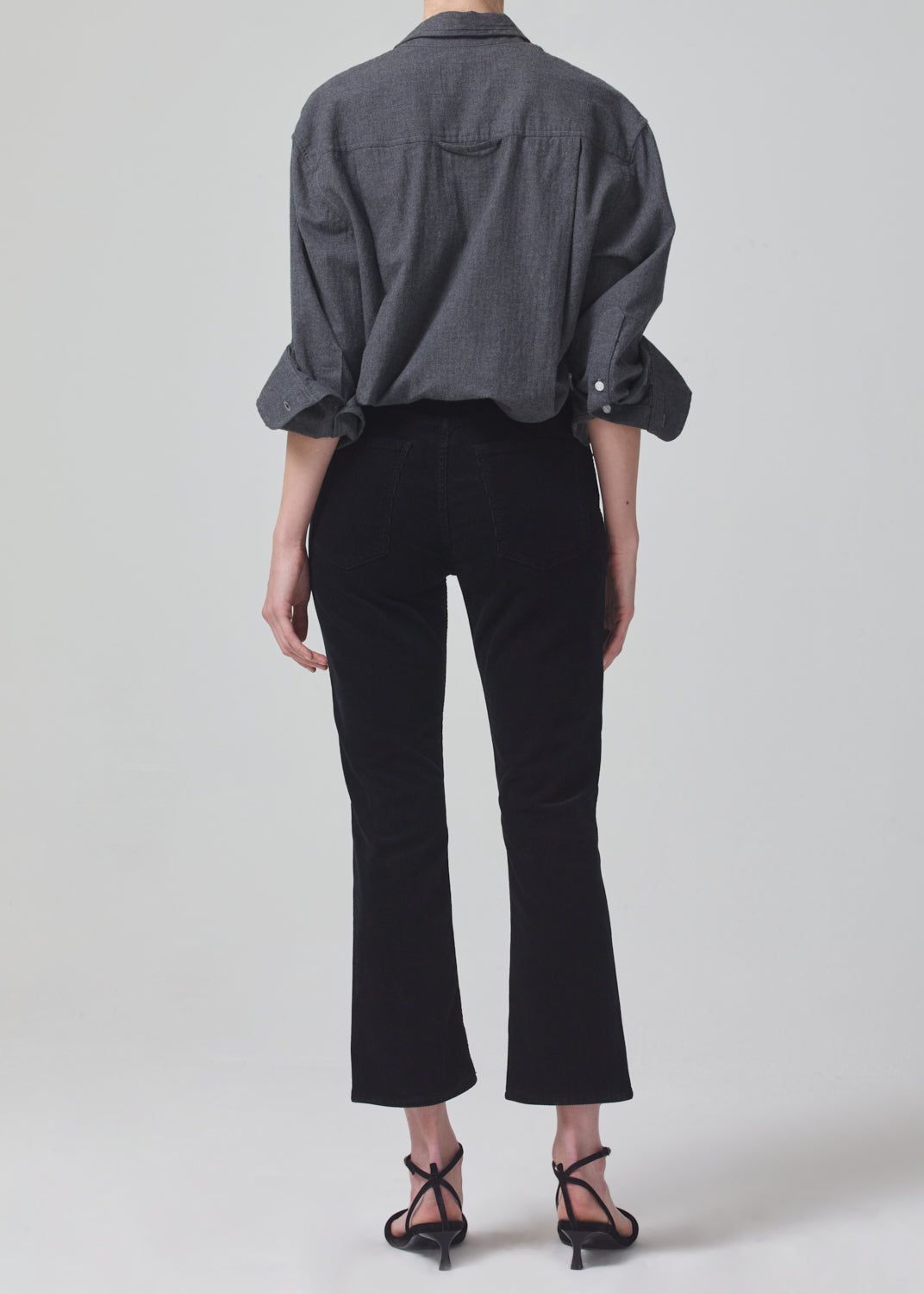 Isola Mid Rise Cropped Boot Corduroy in Black sold by Citizens Of Humanity product image thumbnail 2