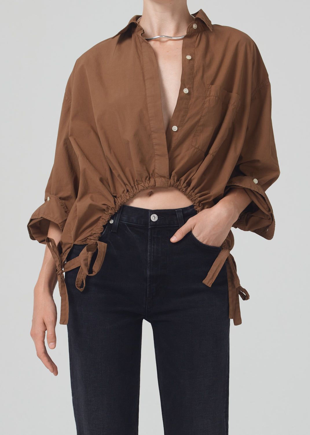 Alexandra Top in Malt Ball sold by Citizens Of Humanity