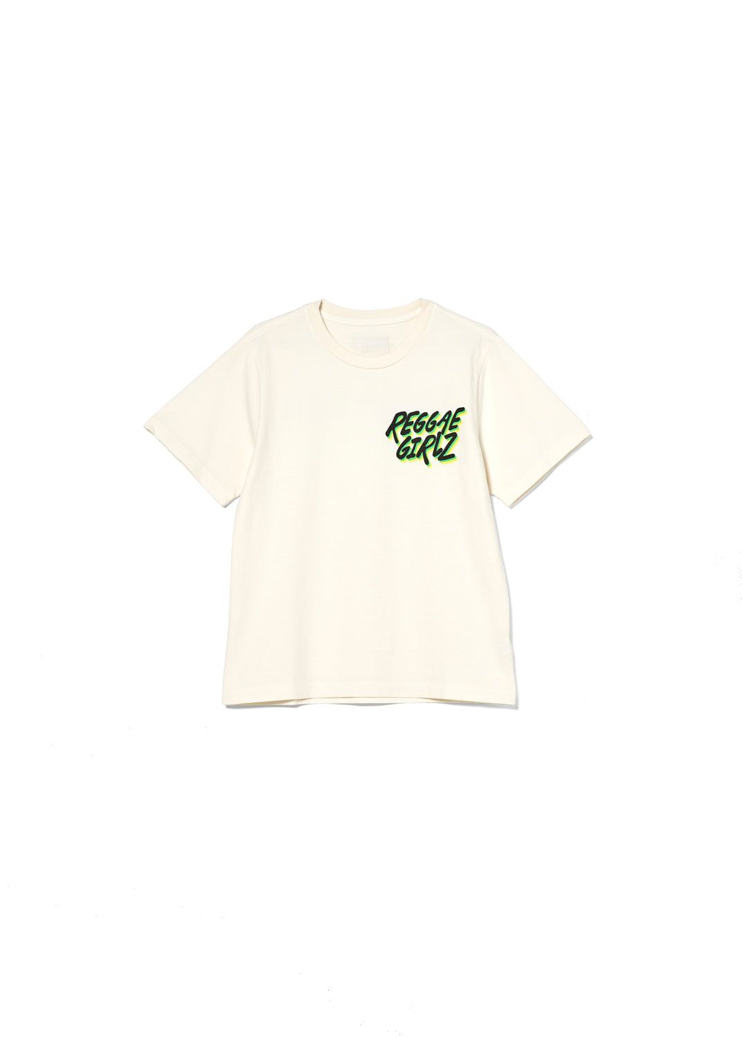 Reggae Girlz Unisex Short Sleeve Tee in Cream sold by Citizens Of Humanity