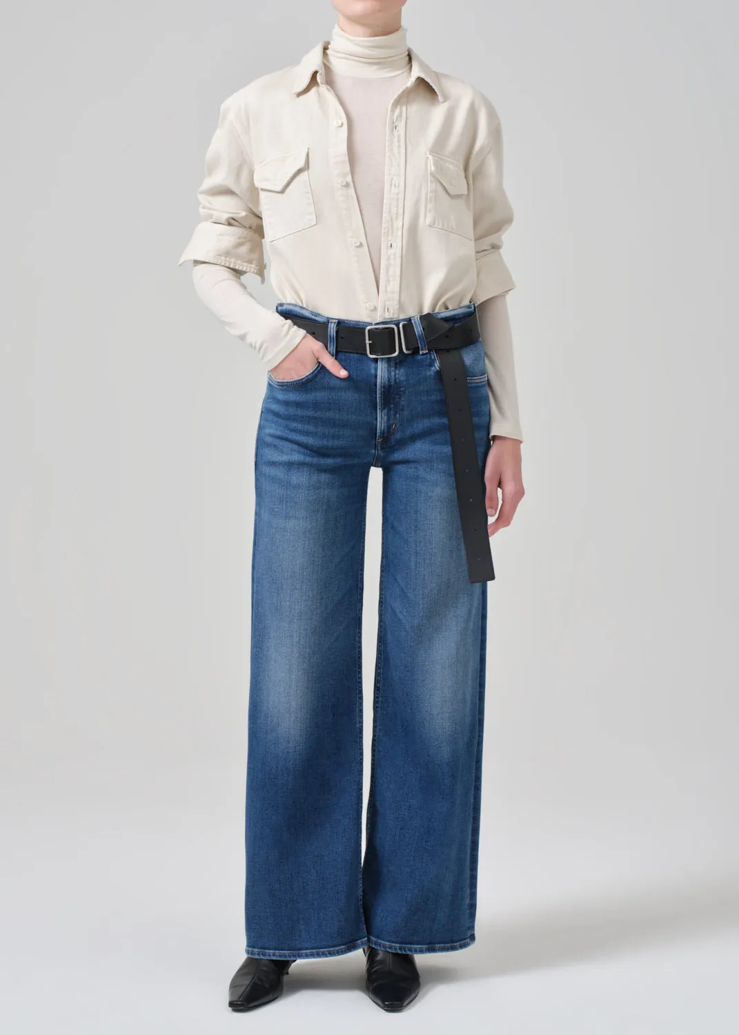 Lolli Mid Rise Baggy in Fauna sold by Citizens Of Humanity