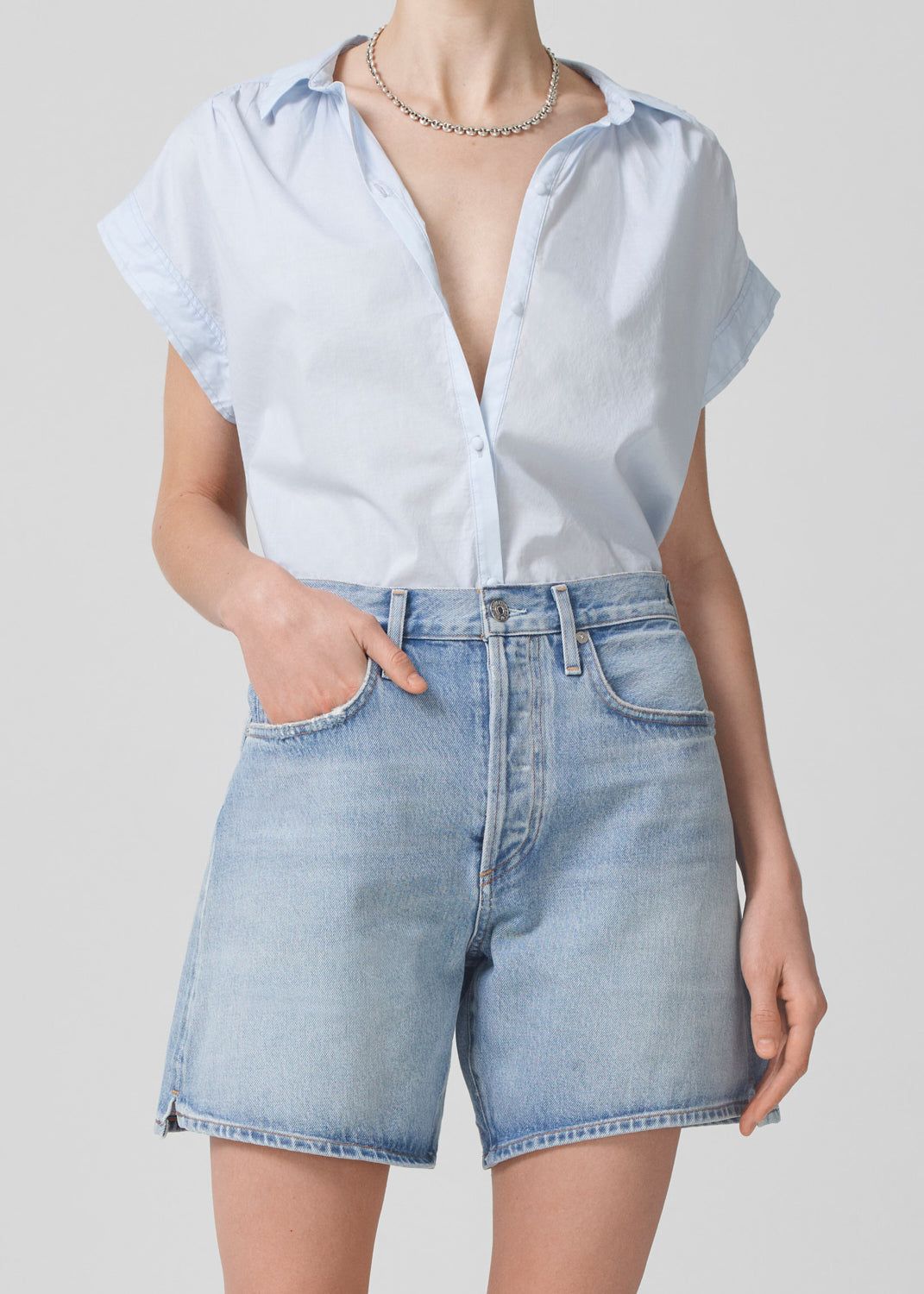 Penny Short Sleeve Blouse in Santa Cruz sold by Citizens Of Humanity