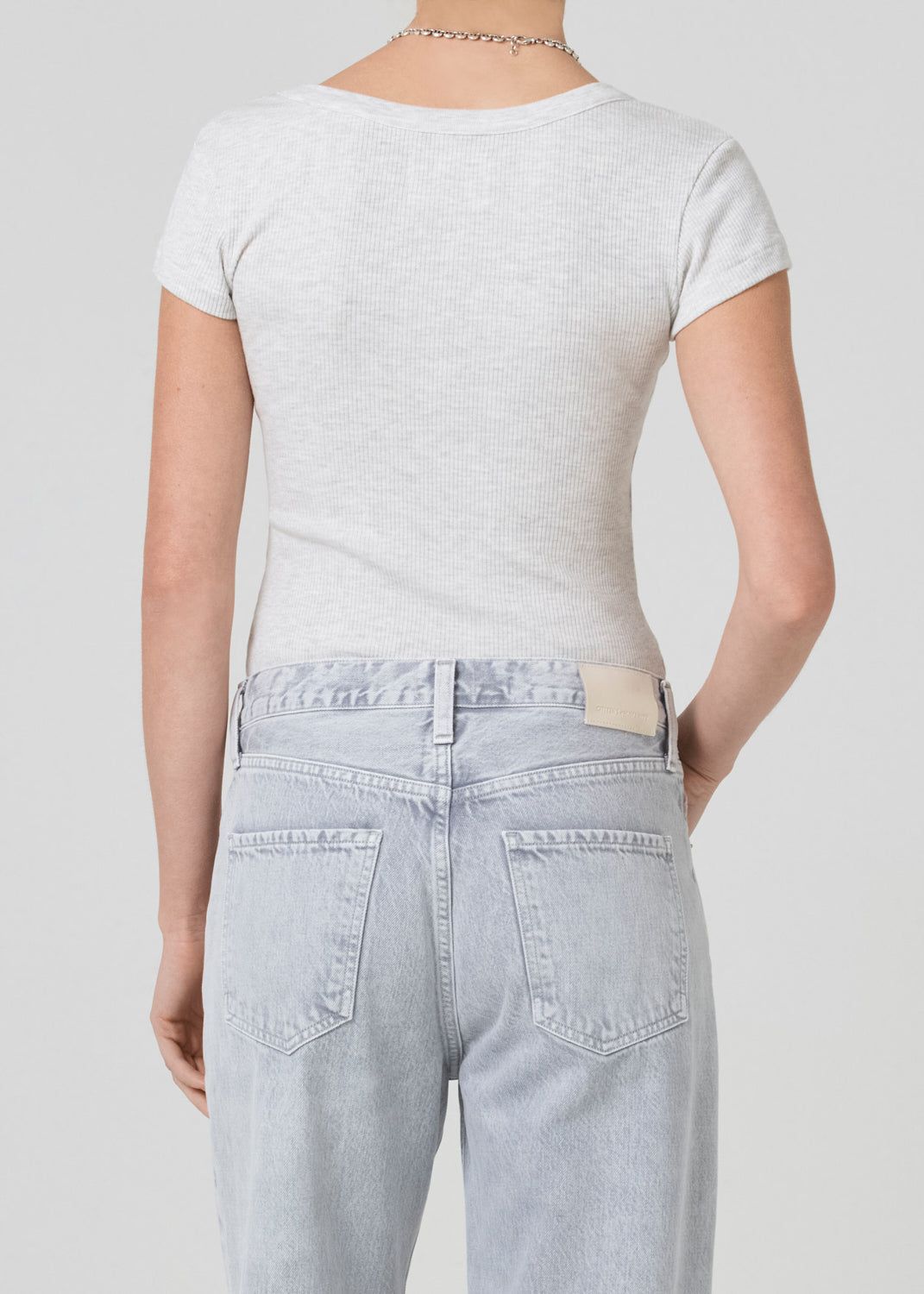 Lima Scoop Neck Tee in Heather Grey sold by Citizens Of Humanity product image thumbnail 2