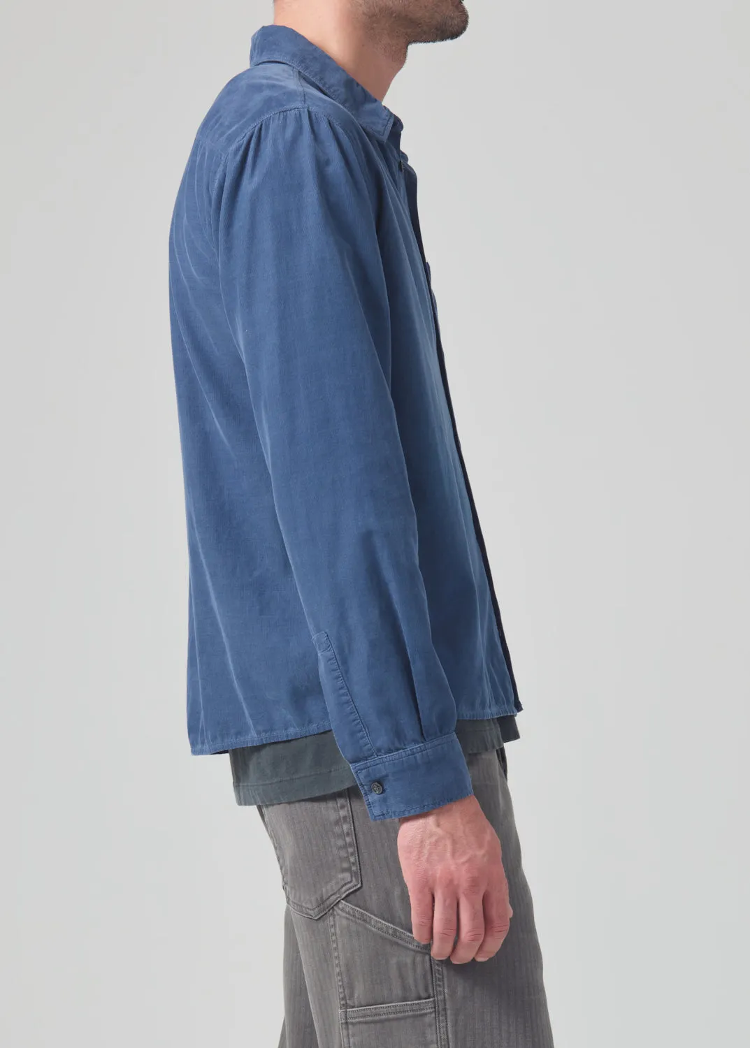 Rework Shirt Corduroy in Overcast sold by Citizens Of Humanity product image thumbnail 4