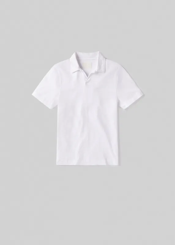 Malachi Slub Polo in Optic White sold by Citizens Of Humanity