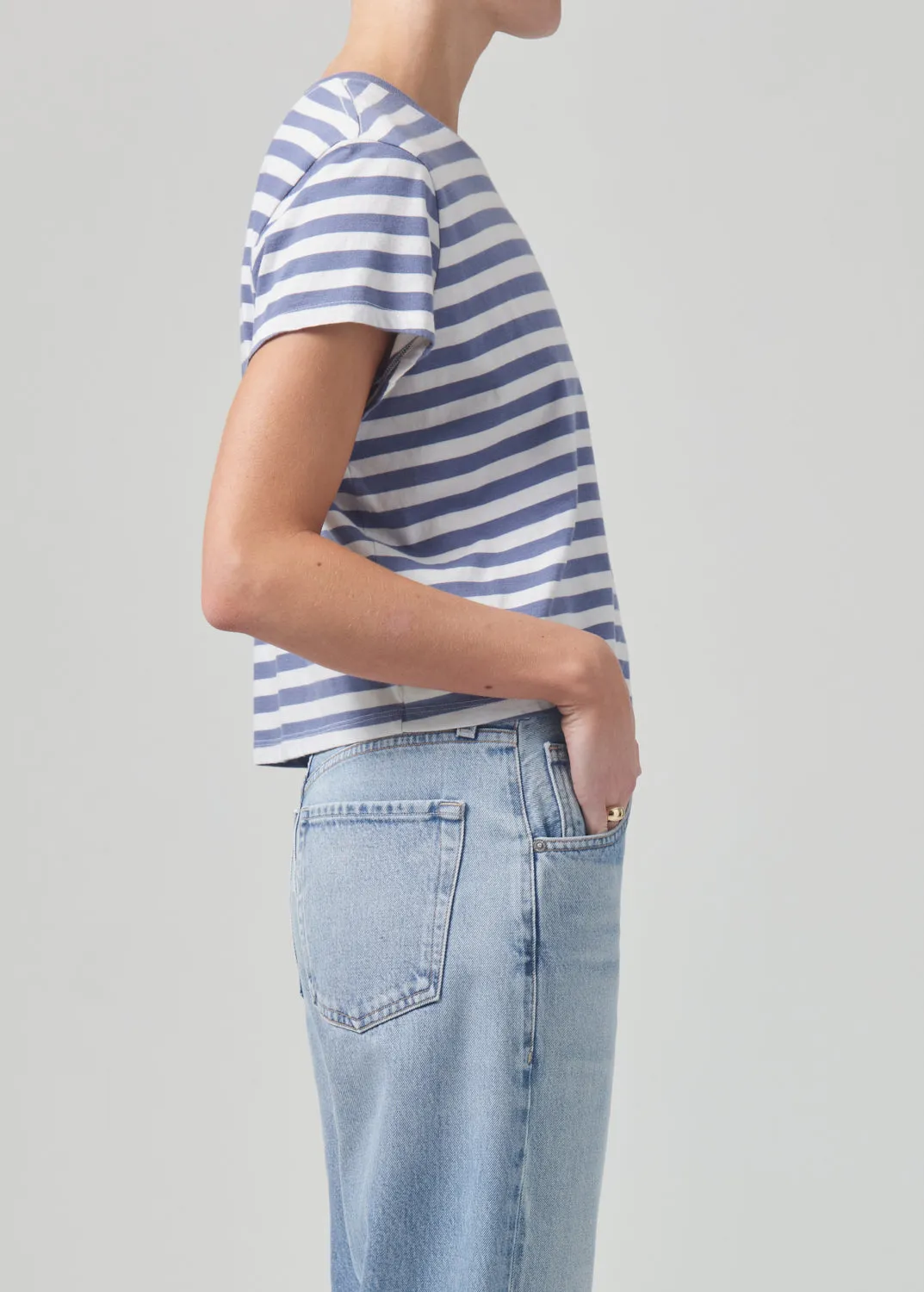 Kyle Tee in Adobe Stripe sold by Citizens Of Humanity product image thumbnail 3