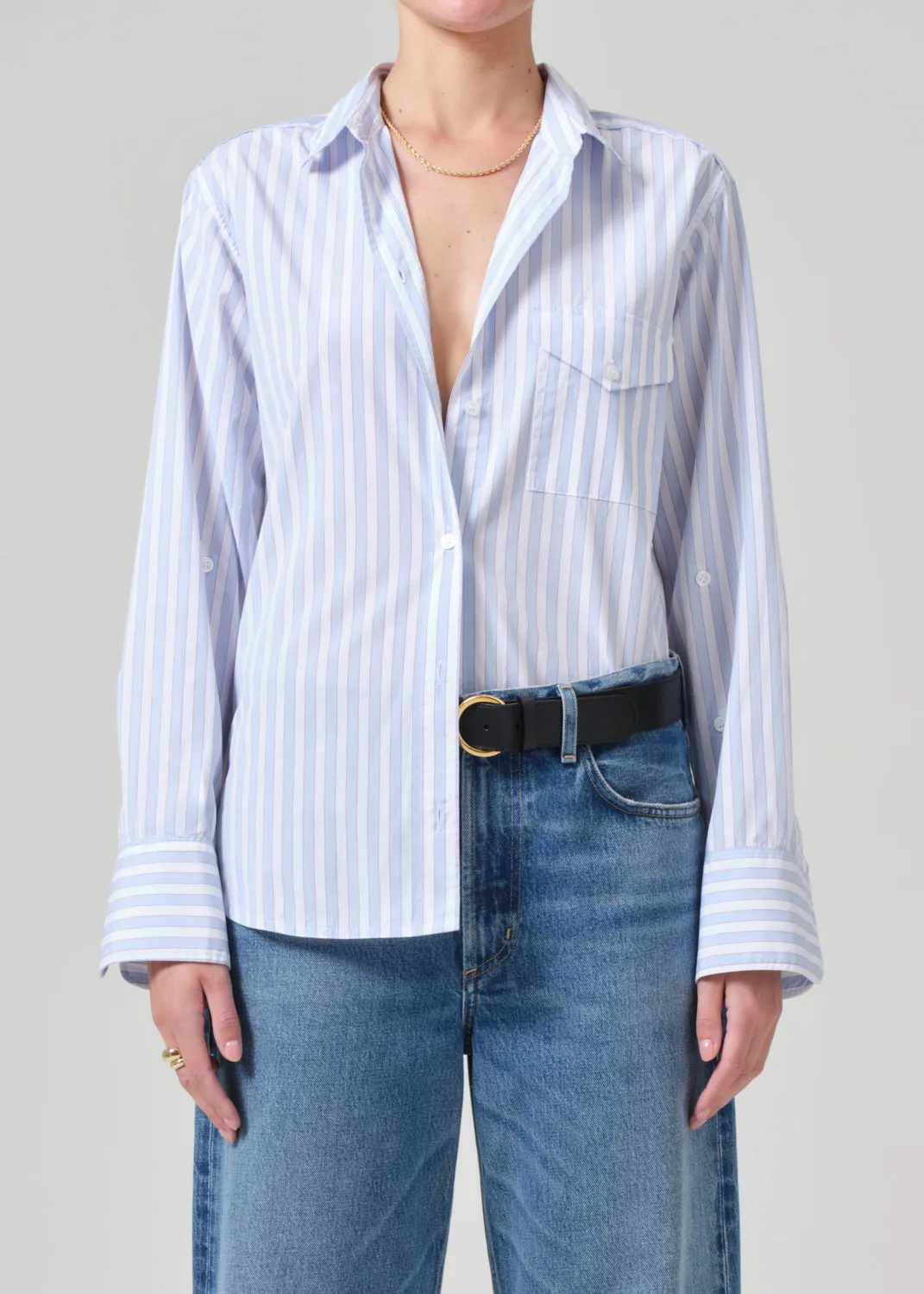 Shay Shirt in French Stripe sold by Citizens Of Humanity