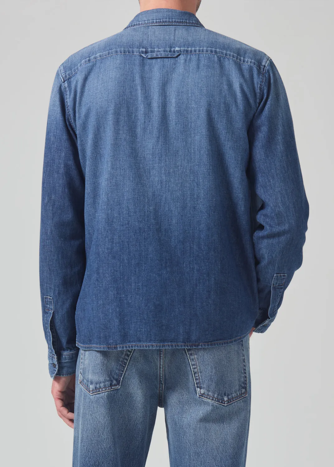 Rework Shirt Chambray in Nile sold by Citizens Of Humanity product image thumbnail 3