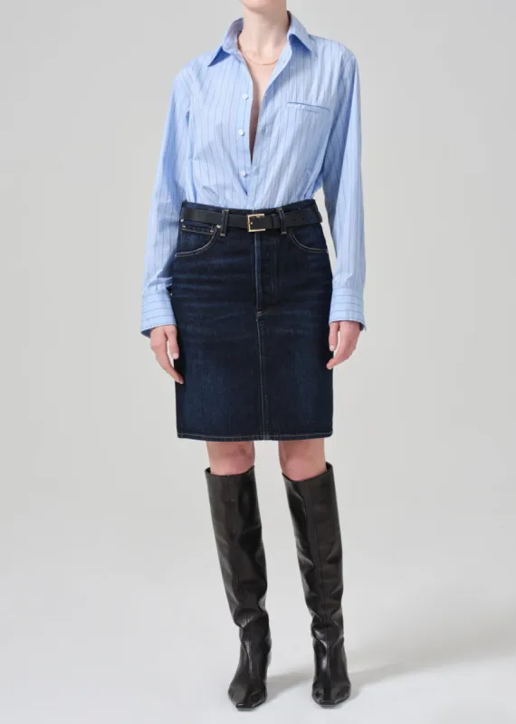 Etta Pencil Skirt in Deep Azure made by Citizens Of Humanity