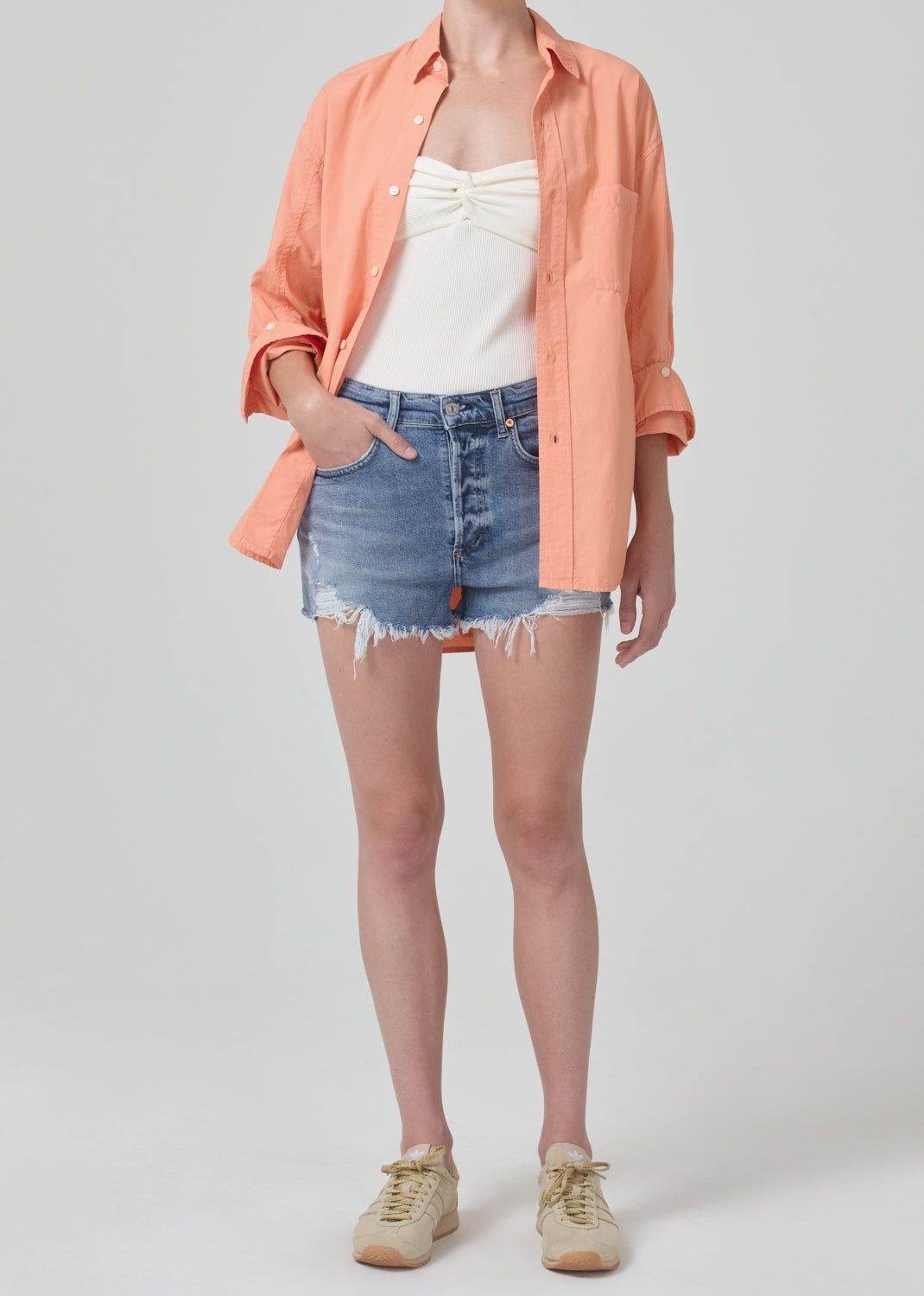 Kayla Shirt in Papaya sold by Citizens Of Humanity product image thumbnail 5