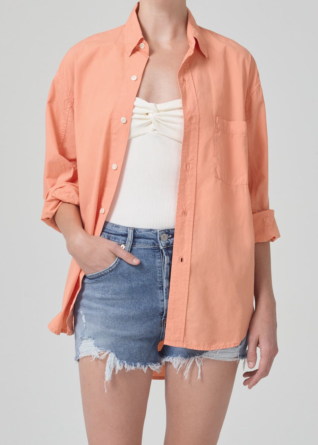 Kayla Shirt in Papaya sold by Citizens Of Humanity