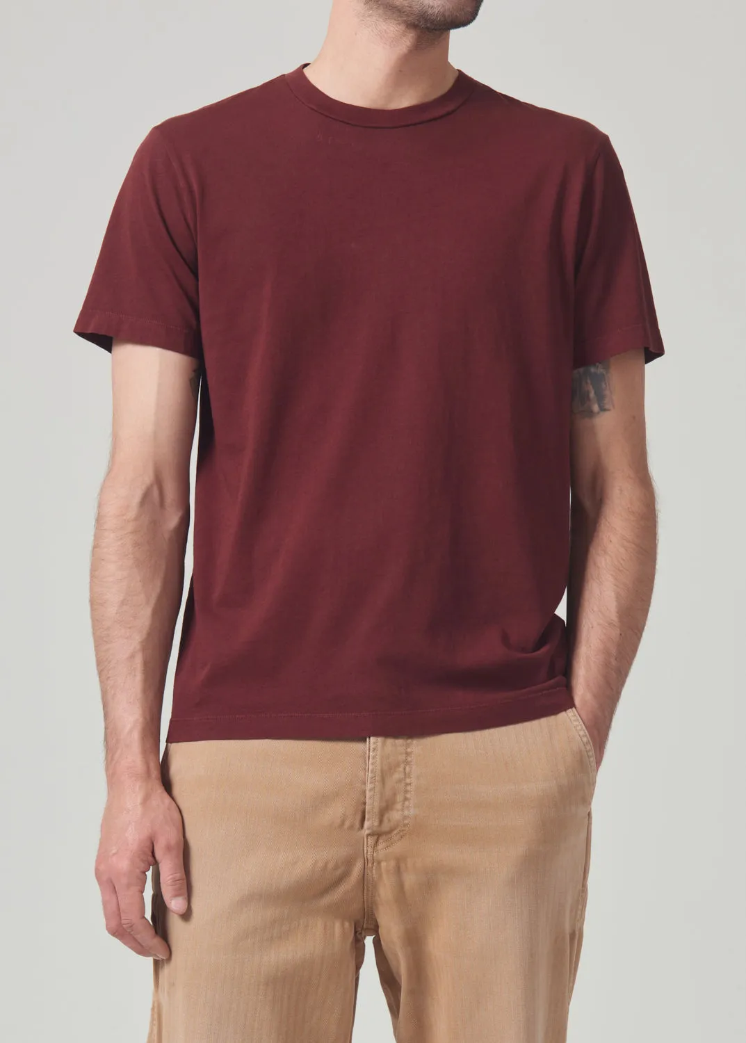 Everyday Short Sleeve Tee in Smoked Hazel sold by Citizens Of Humanity product image thumbnail 2