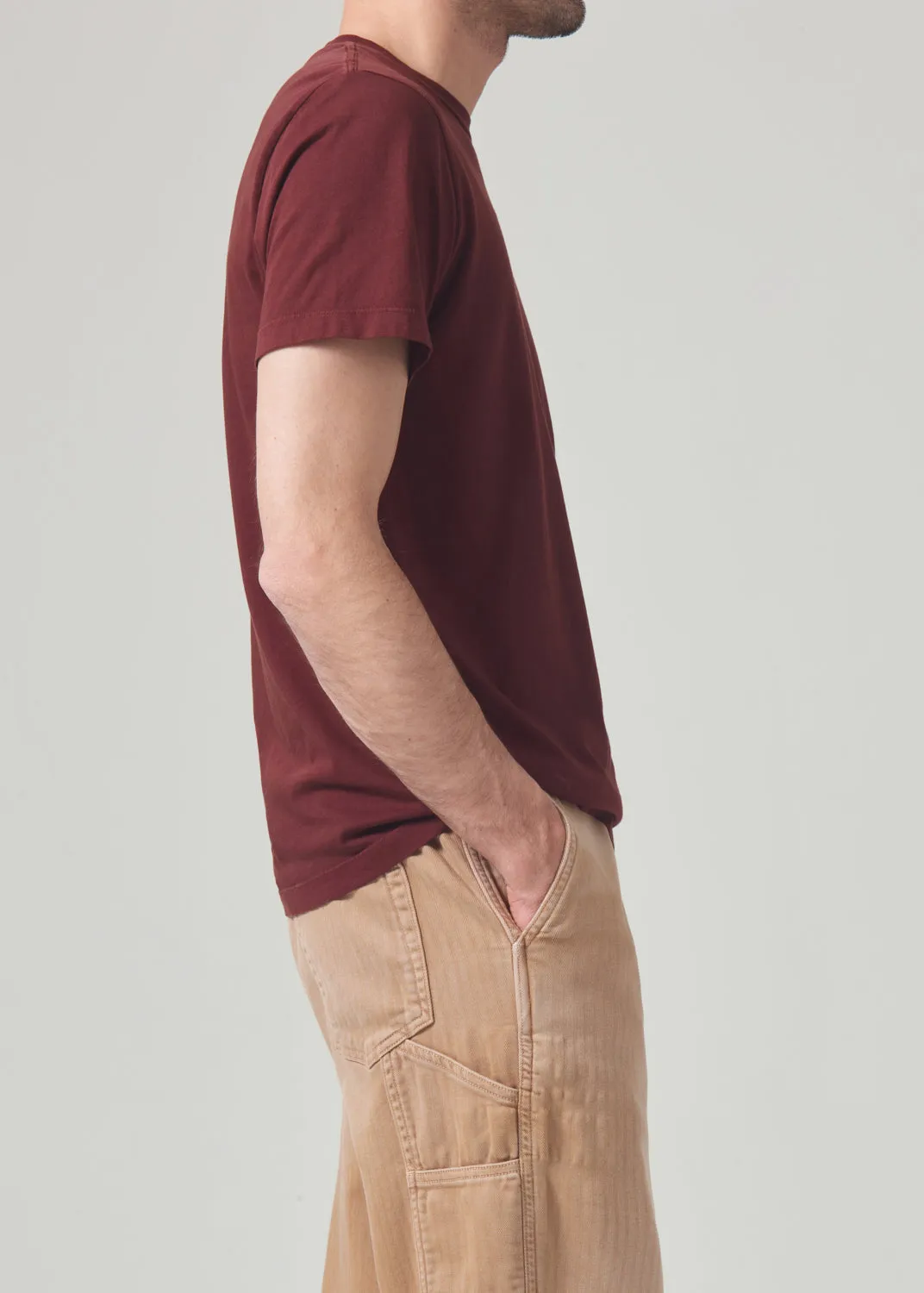 Everyday Short Sleeve Tee in Smoked Hazel sold by Citizens Of Humanity product image thumbnail 4