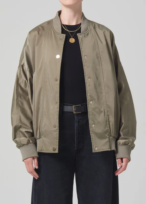 Sasha Bomber Jacket in Olivine sold by Citizens Of Humanity