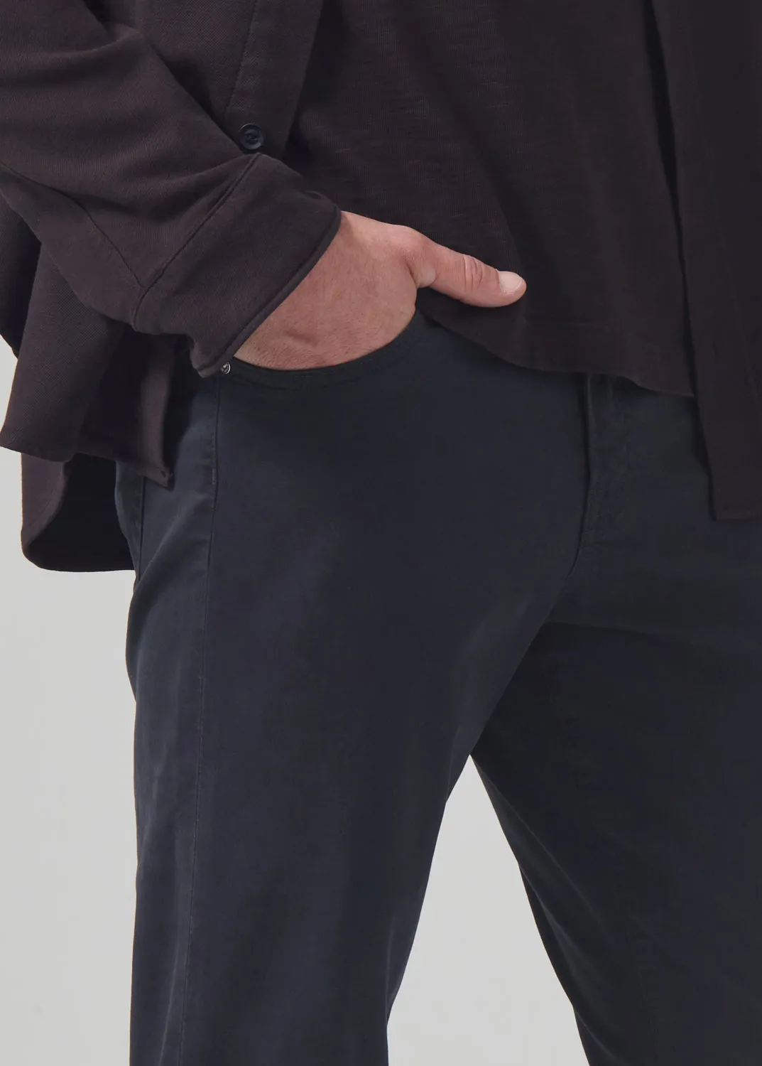 London Tapered Slim Stretch Twill in Charcoal sold by Citizens Of Humanity product image thumbnail 5