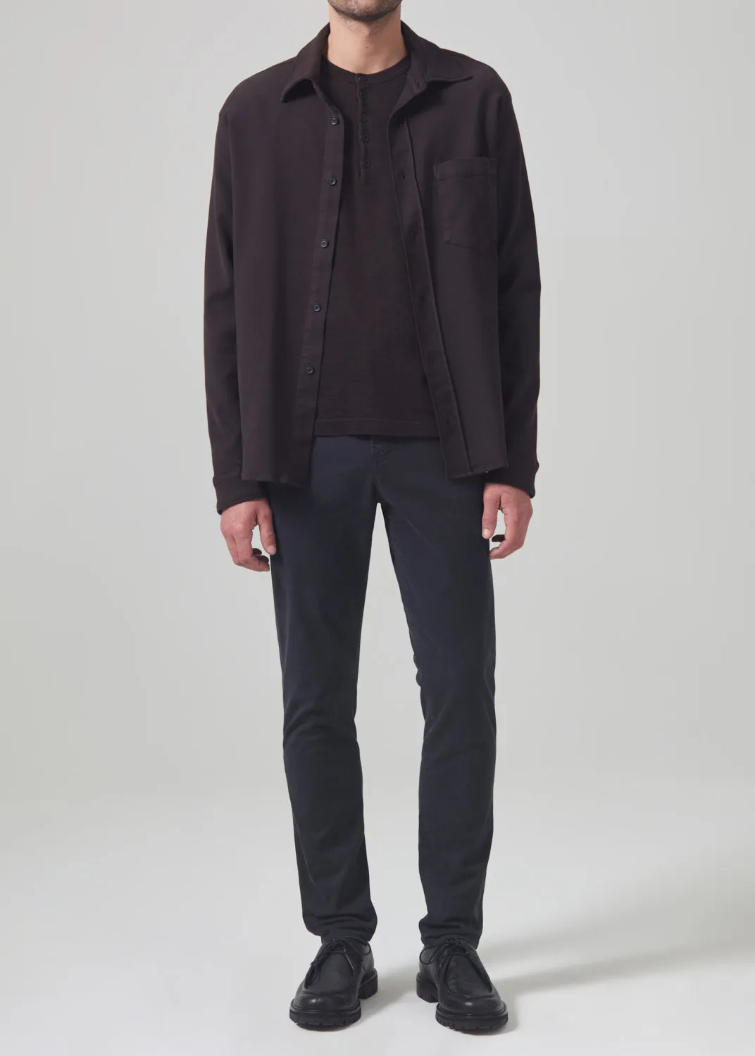 London Tapered Slim Stretch Twill in Charcoal sold by Citizens Of Humanity product image thumbnail 2