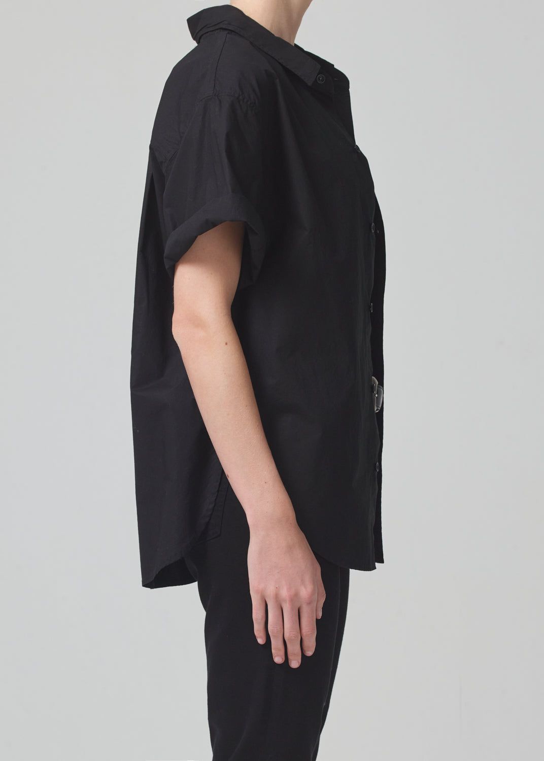 Short Sleeve Kayla Shirt in Black sold by Citizens Of Humanity product image thumbnail 3