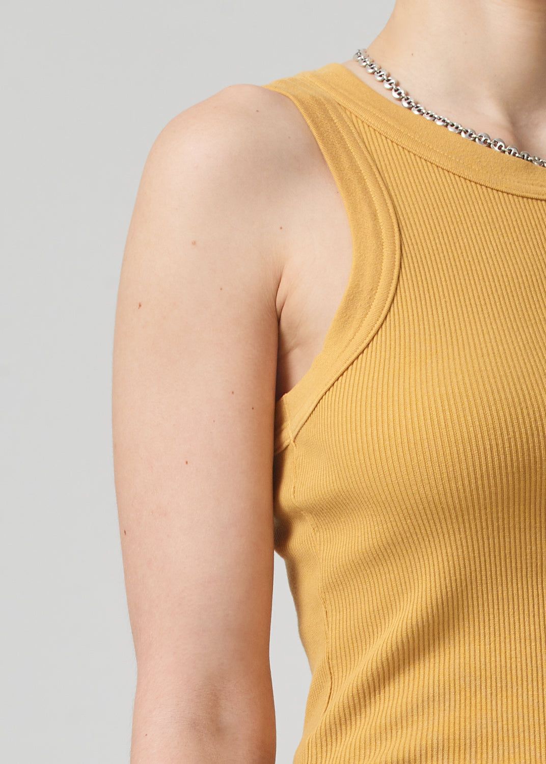 Isabel Rib Tank in Marigold sold by Citizens Of Humanity product image thumbnail 5