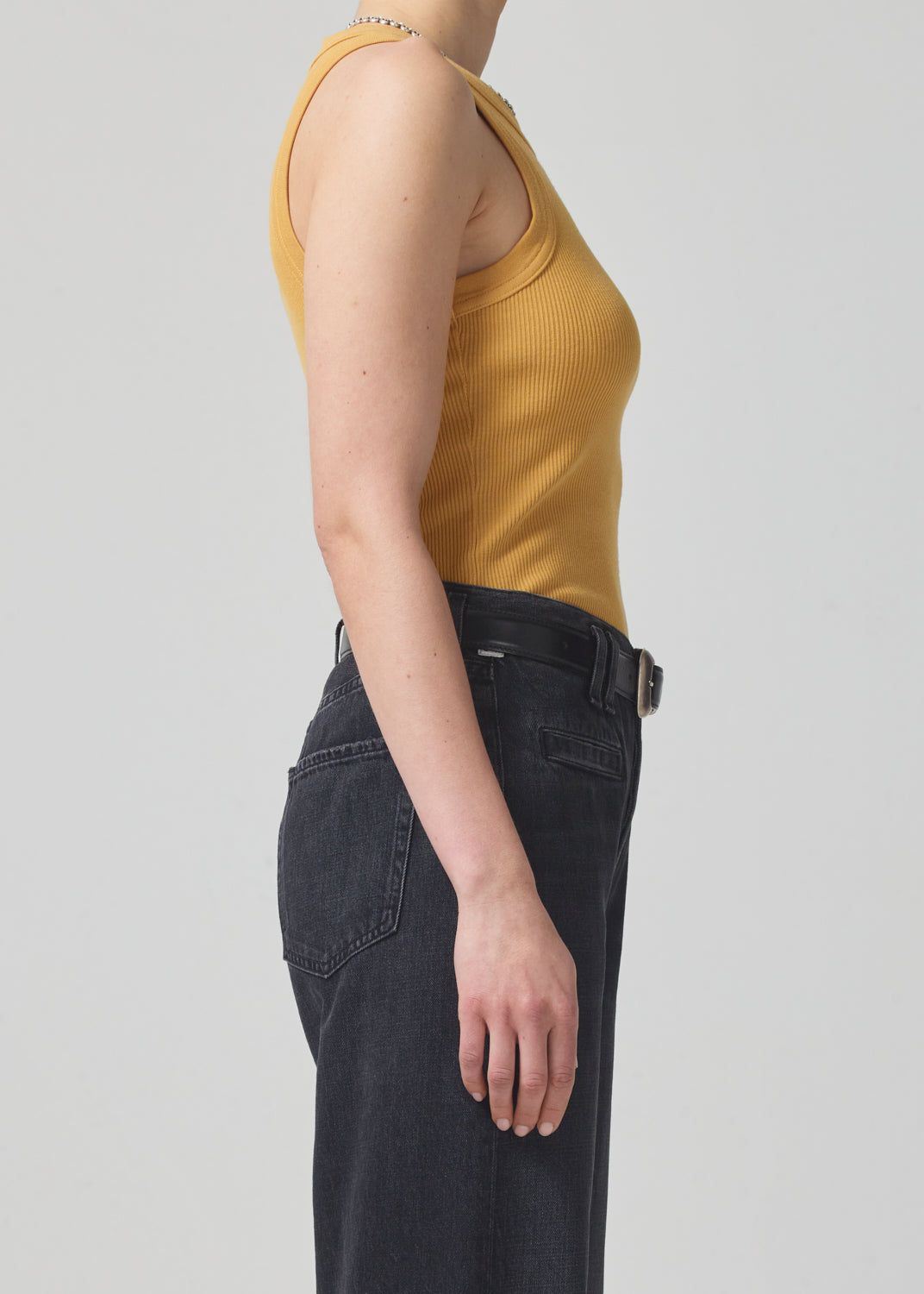 Isabel Rib Tank in Marigold sold by Citizens Of Humanity product image thumbnail 4