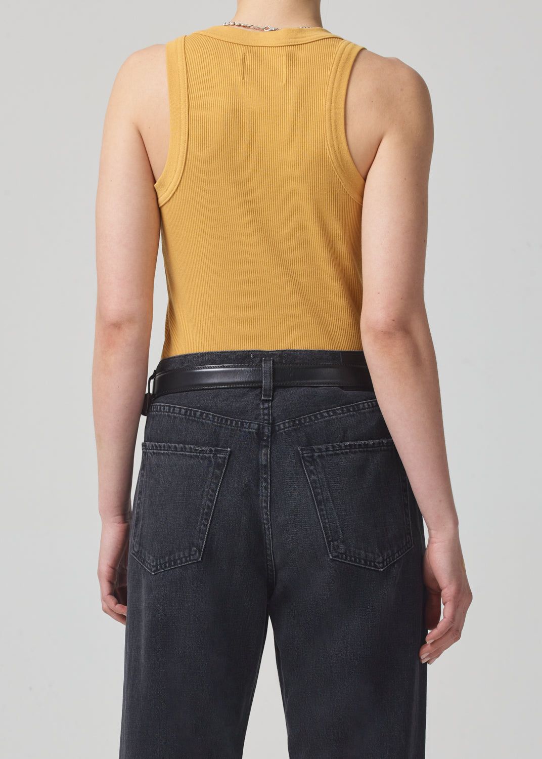 Isabel Rib Tank in Marigold sold by Citizens Of Humanity product image thumbnail 3