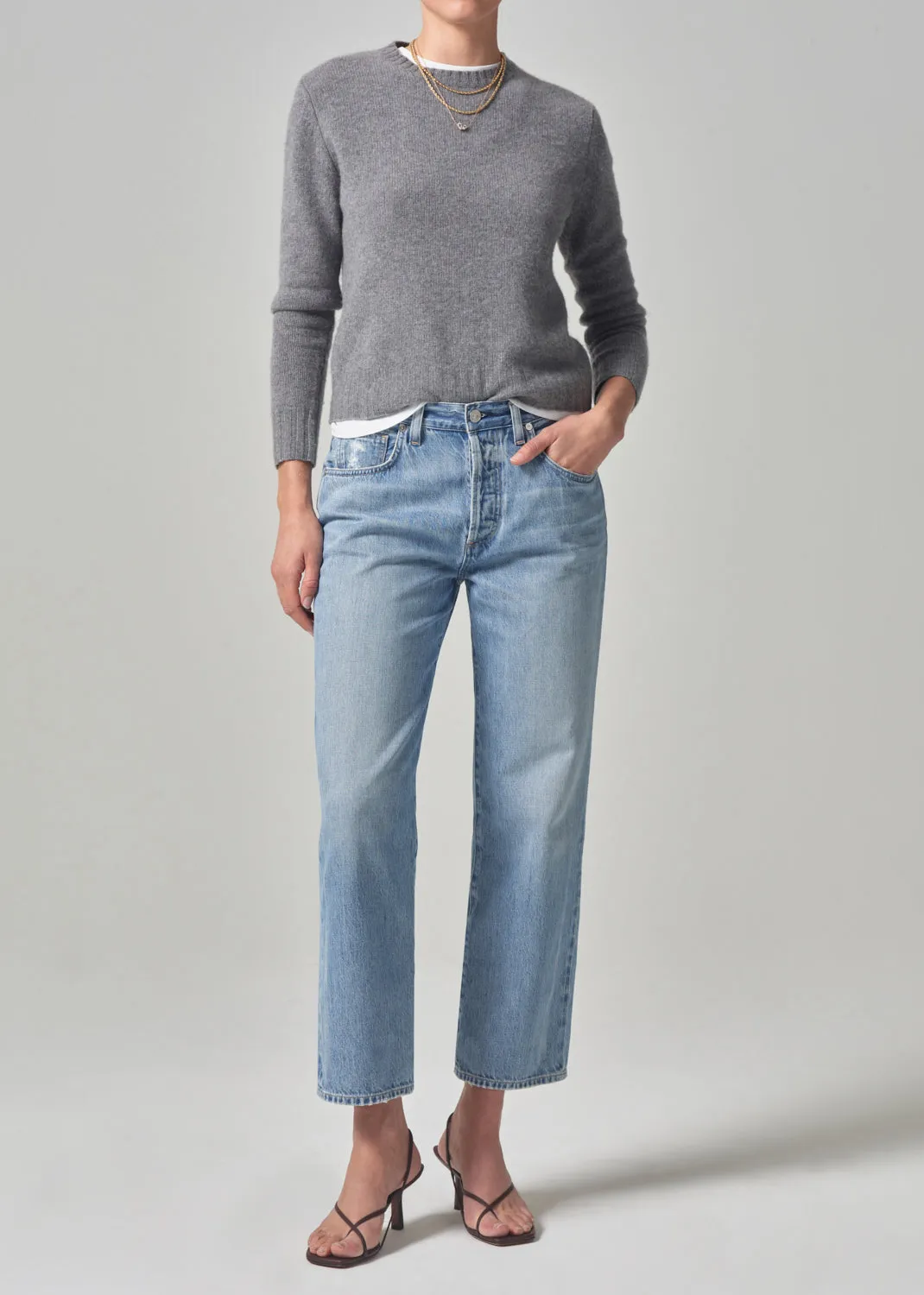 Emery Crop Relaxed Straight in Starsign sold by Citizens Of Humanity